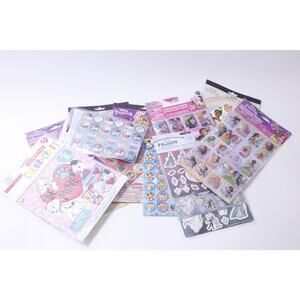 Huge Lot, Disney, Characters, Toy Story, Princess, Frozen, Hundreds Sticker Lot,